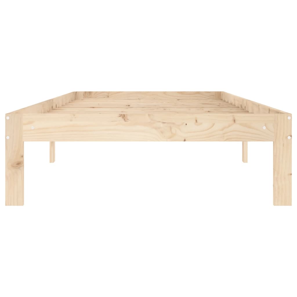 Cadre de lit sans matelas bois de pin massif 90x200 cm - XIOS