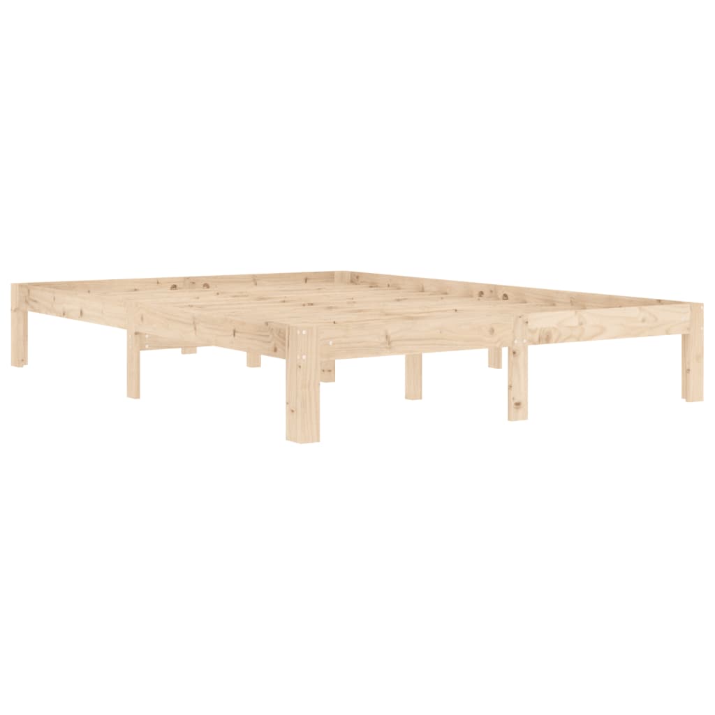 Cadre de lit sans matelas bois massif de pin 140x200 cm - XIOS
