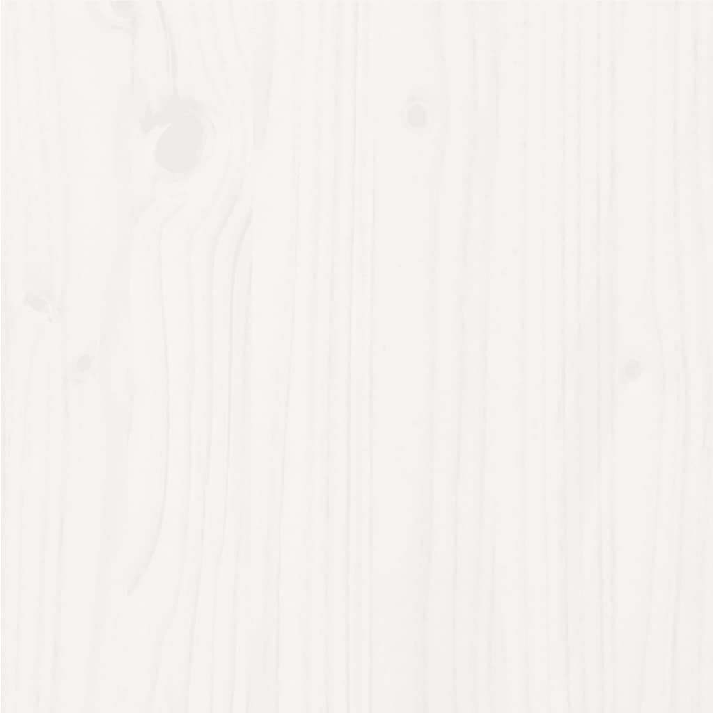 Cadre de lit sans matelas blanc bois de pin massif 140x200 cm - XIOS