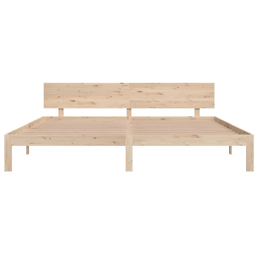 Cadre de lit sans matelas bois massif de pin 200x200 cm - XIOS