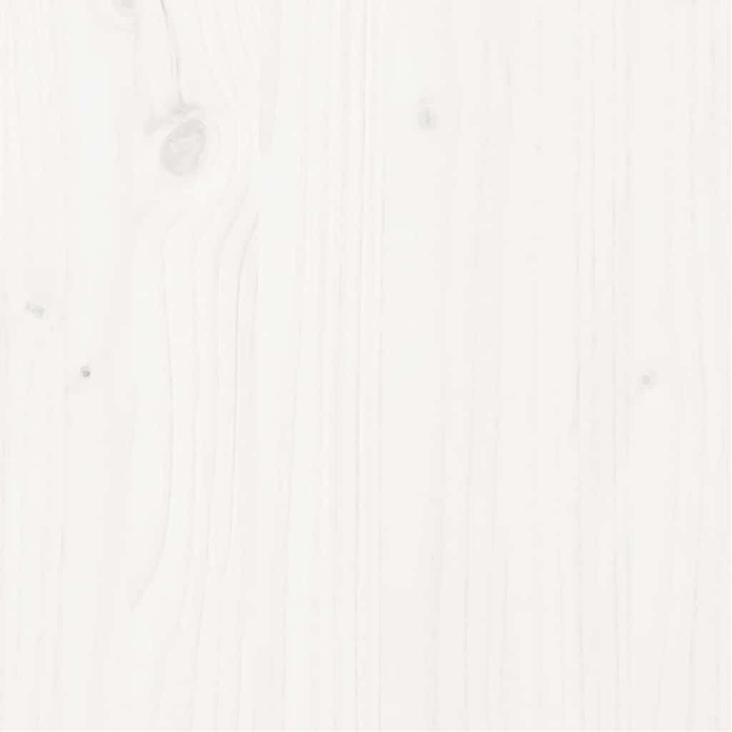 Cadre de lit sans matelas blanc bois massif de pin 200x200 cm - XIOS