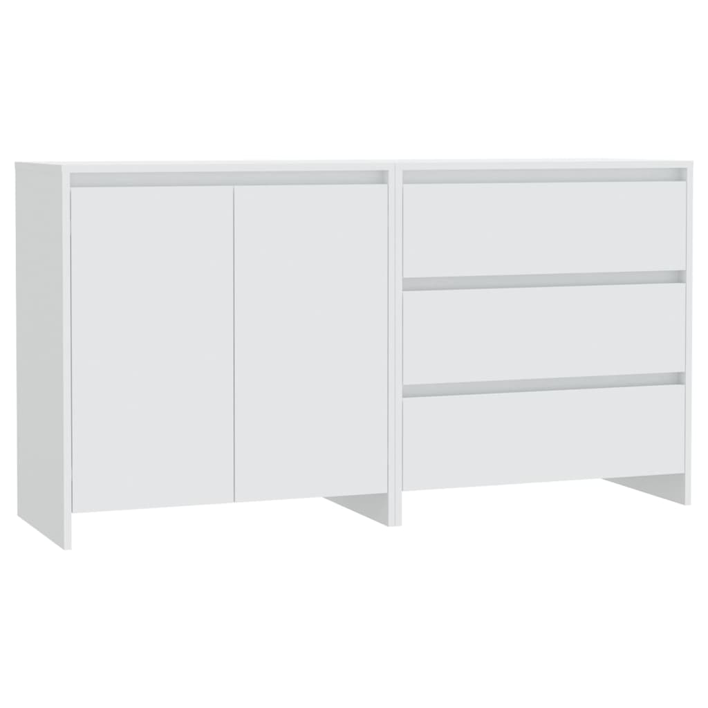 Buffets 2 pcs Blanc Bois d'ingénierie - XIOS