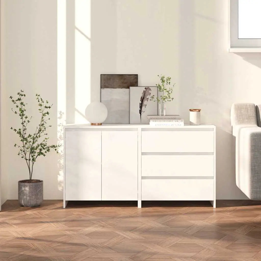 Buffets 2 pcs Blanc Bois d’ingénierie - XIOS