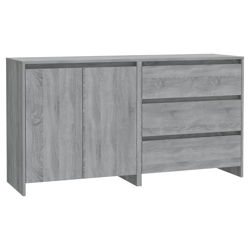 Buffets 2 pcs Sonoma gris Bois d'ingénierie - XIOS