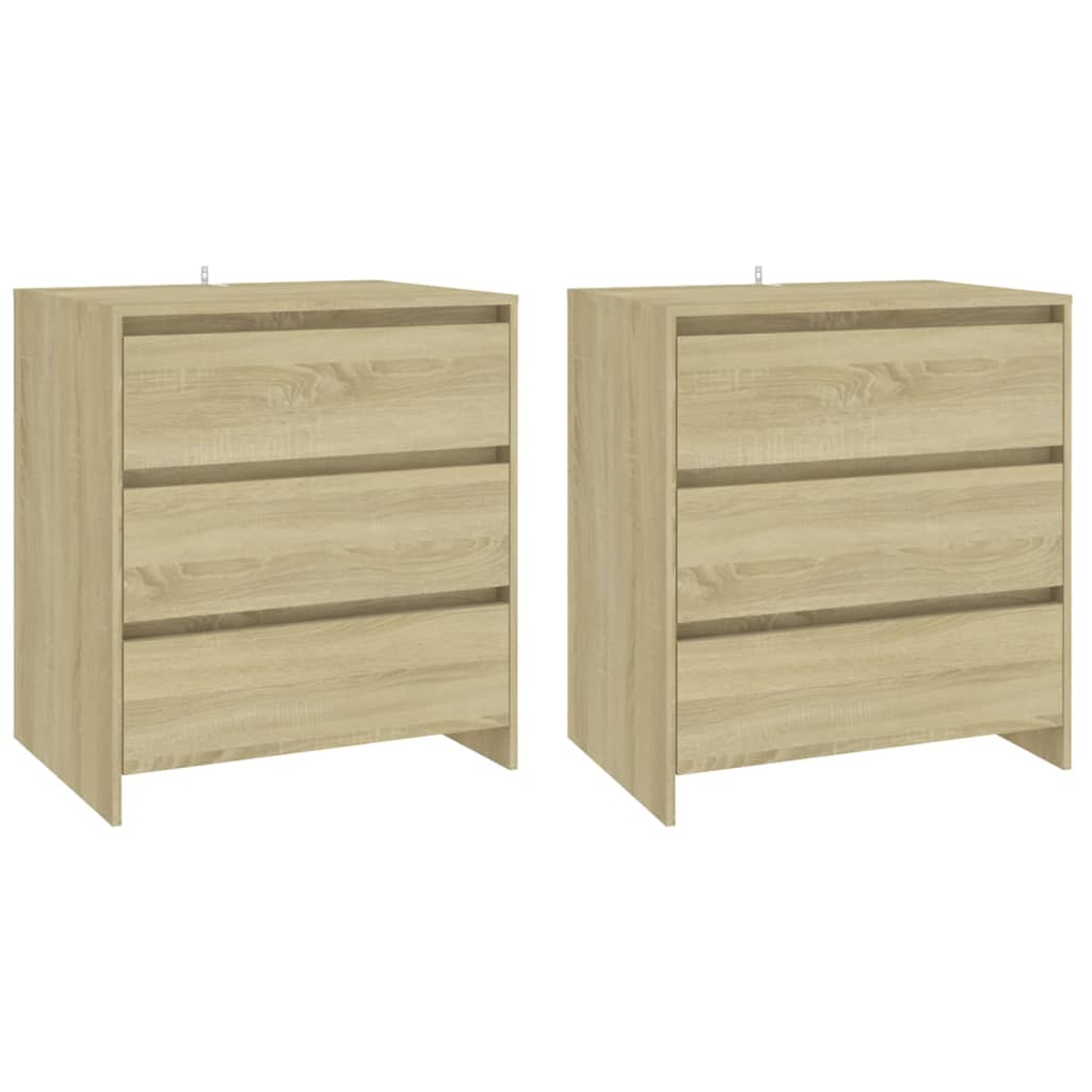 Buffets 3 pcs Chêne sonoma Bois d'ingénierie - XIOS