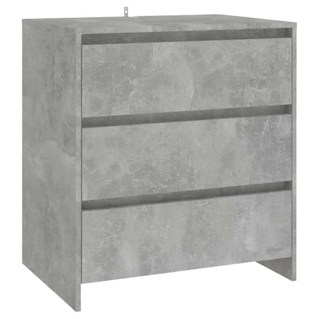 Buffets 3 pcs Gris béton Bois d'ingénierie - XIOS