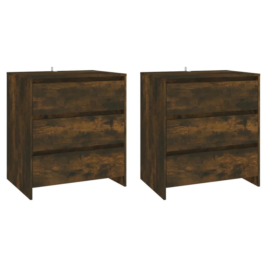 Buffets 3 pcs Chêne fumé Bois d'ingénierie - XIOS