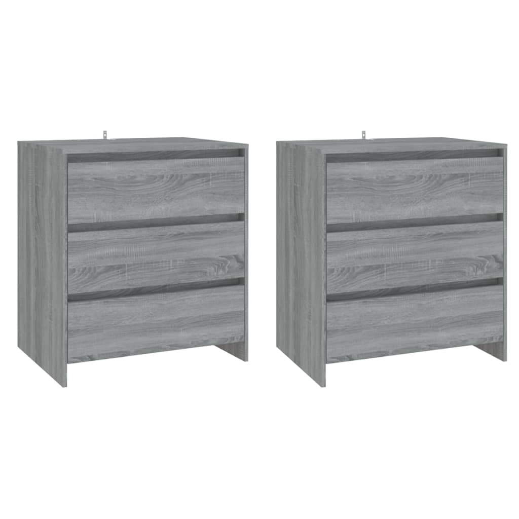 Buffets 3 pcs Sonoma gris Bois d'ingénierie - XIOS