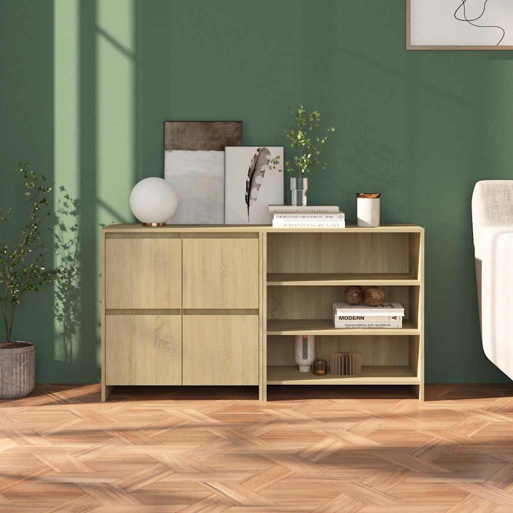 Buffets 2 pcs Chêne sonoma Bois d'ingénierie - XIOS