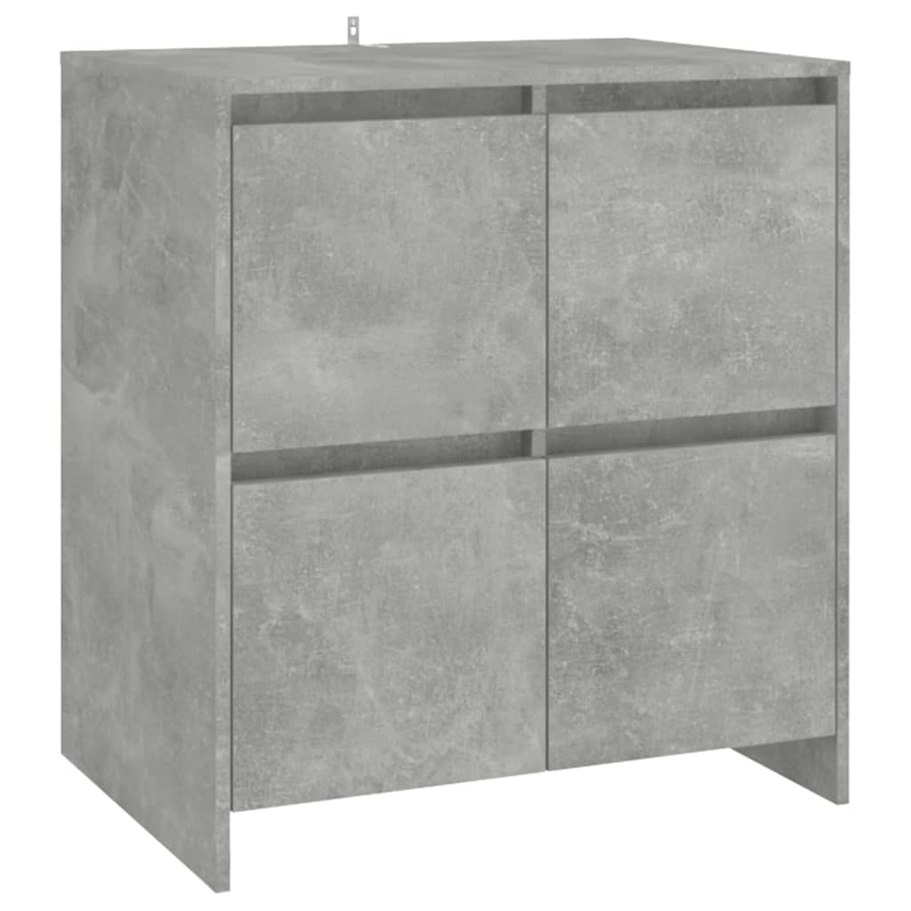 Buffets 2 pcs Gris béton Bois d'ingénierie - XIOS