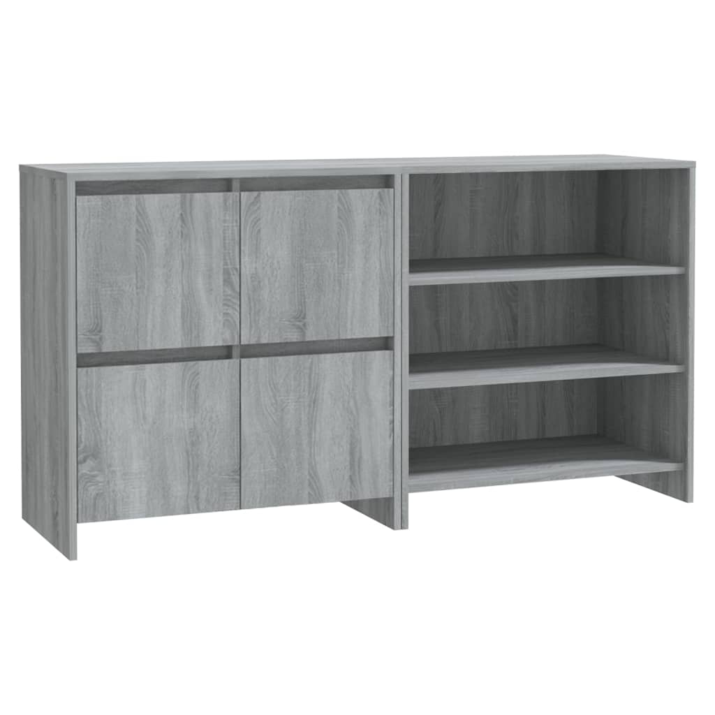 Buffets 2 pcs Sonoma gris Bois d'ingénierie - XIOS