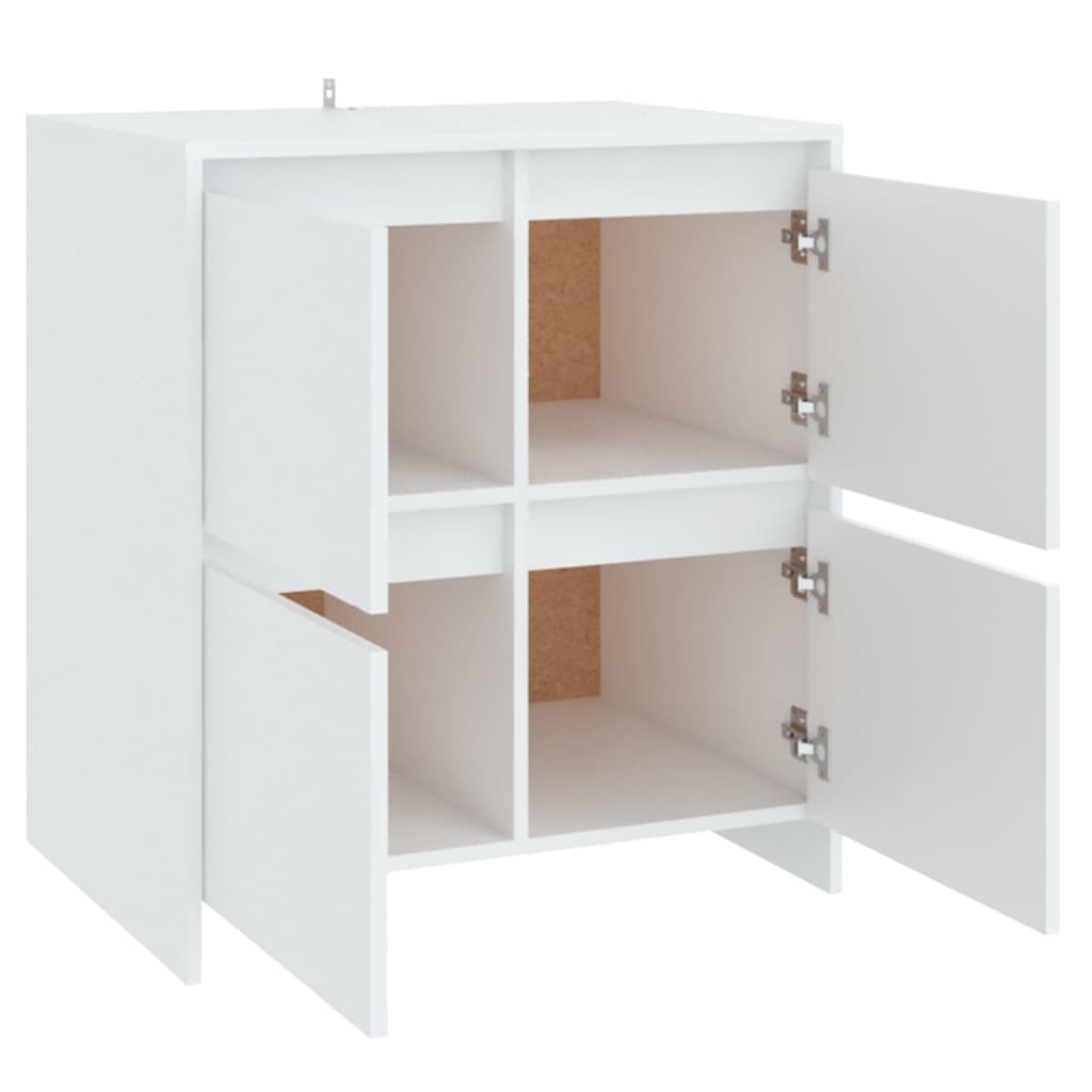 Buffets 2 pcs Blanc 70x41x75 cm Bois d'ingénierie - XIOS