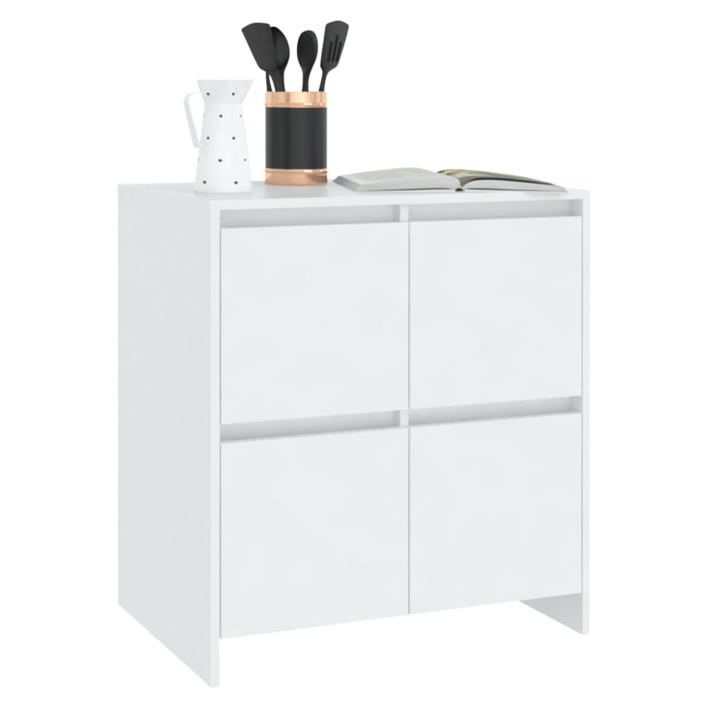 Buffets 2 pcs Blanc 70x41x75 cm Bois d'ingénierie - XIOS