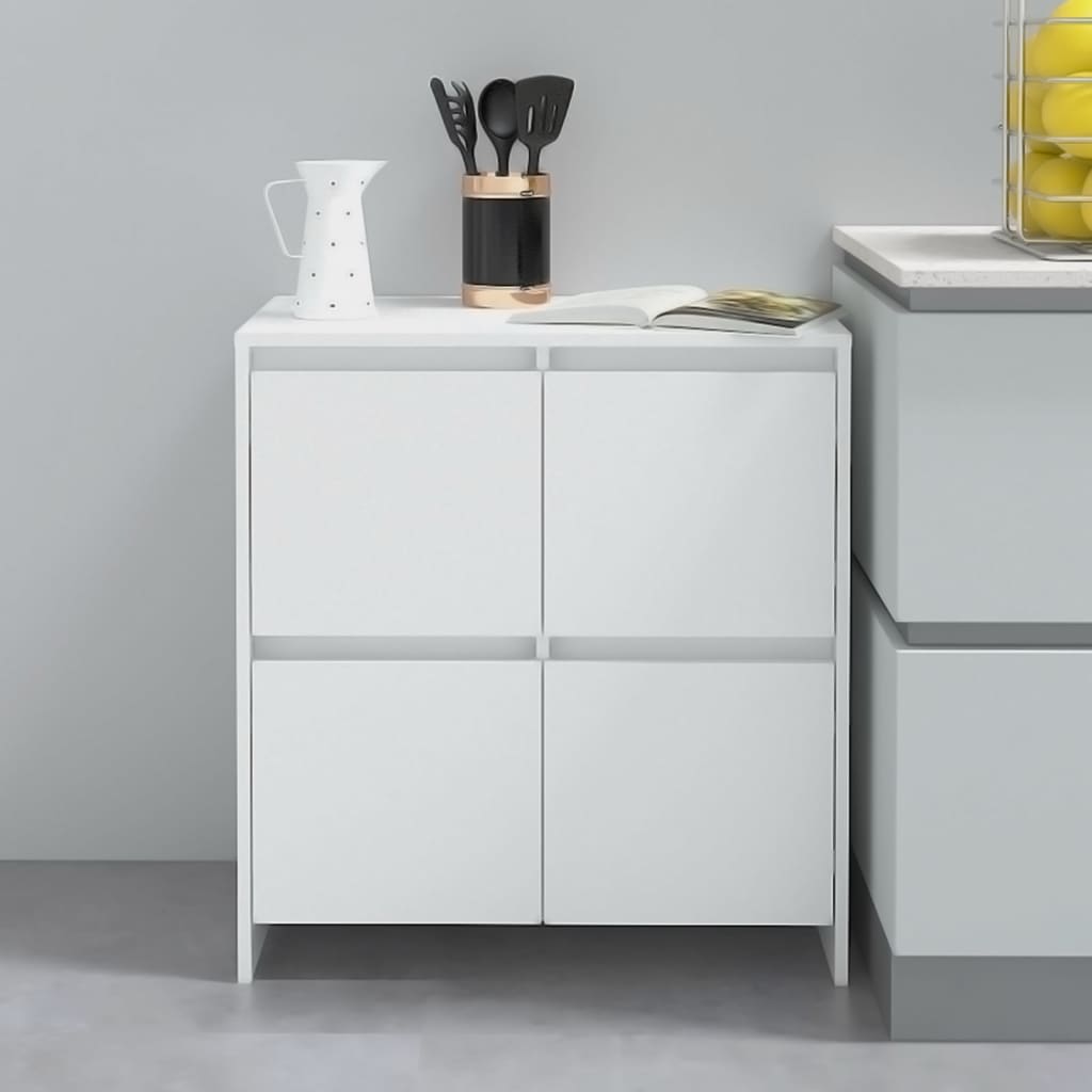 Buffets 2 pcs Blanc 70x41x75 cm Bois d'ingénierie - XIOS