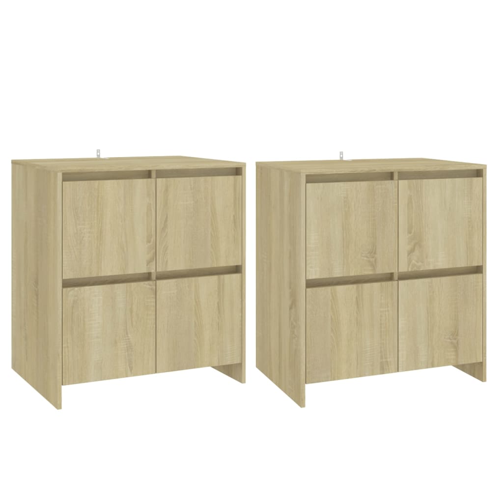 Buffets 2 pcs Chêne Sonoma 70x41x75 cm Bois d'ingénierie - XIOS