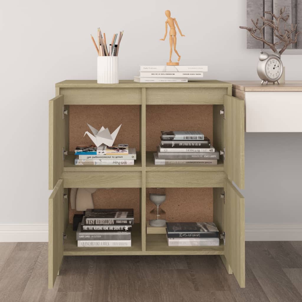 Buffets 2 pcs Chêne Sonoma 70x41x75 cm Bois d'ingénierie - XIOS