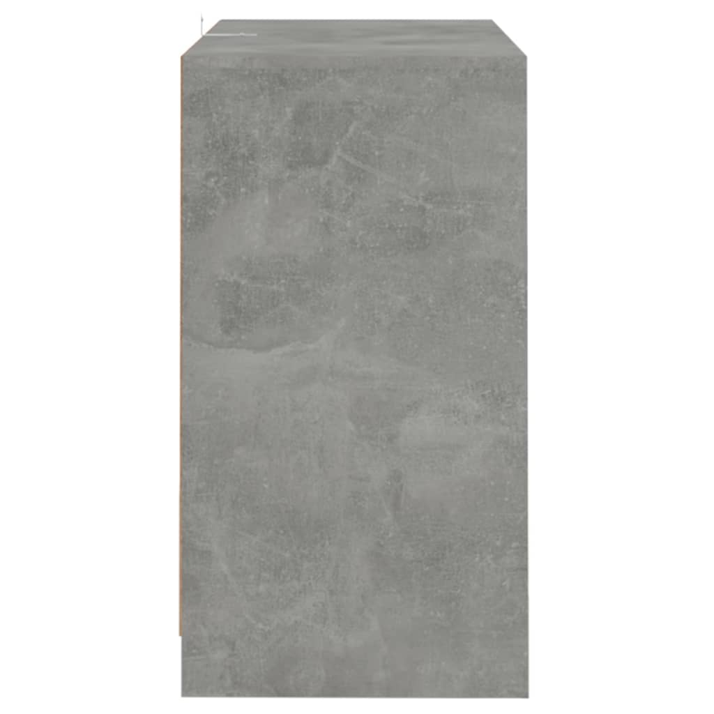 Buffets 2 pcs Gris béton 70x41x75 cm Bois d'ingénierie - XIOS