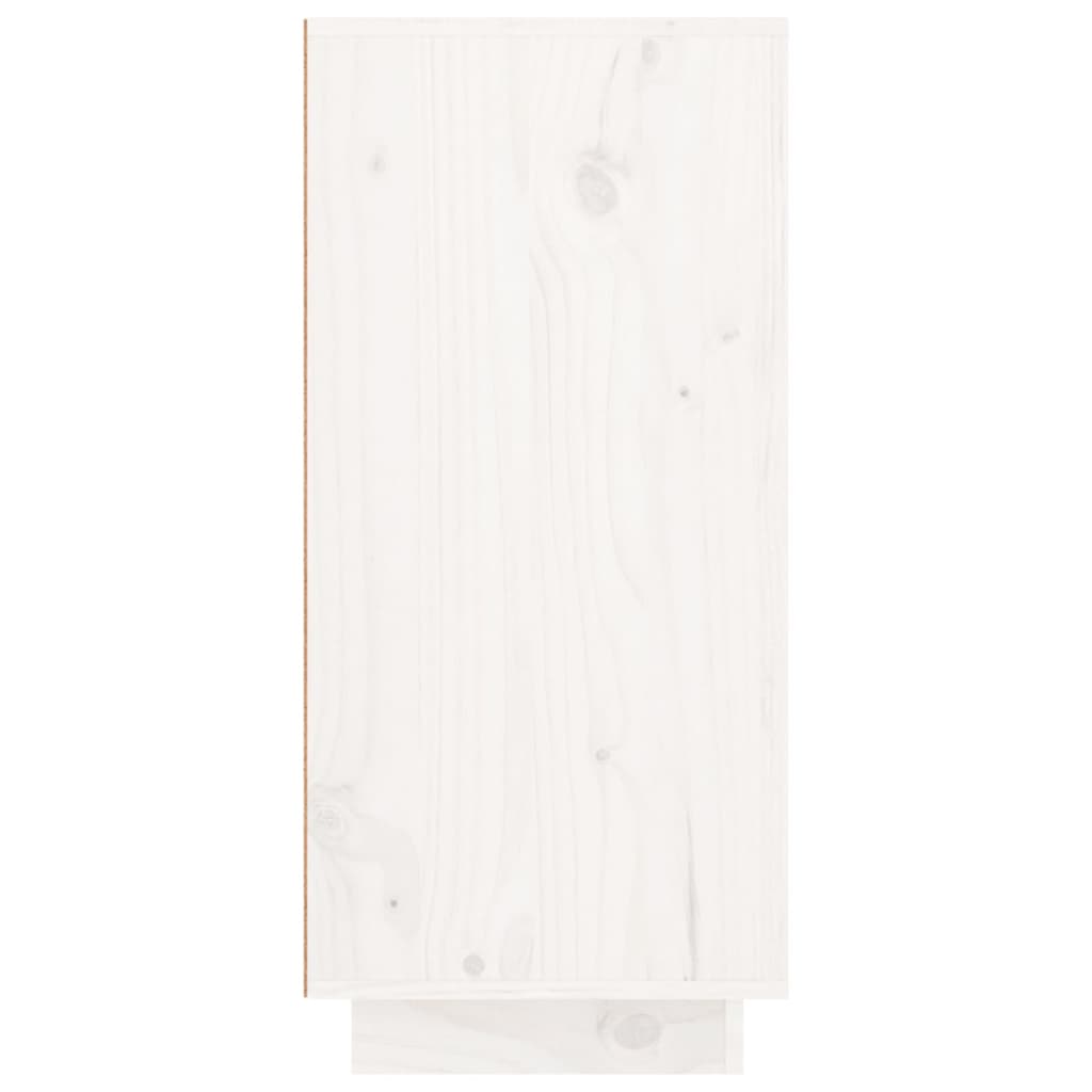 Buffet Blanc 111x34x75 cm Bois massif de pin - XIOS