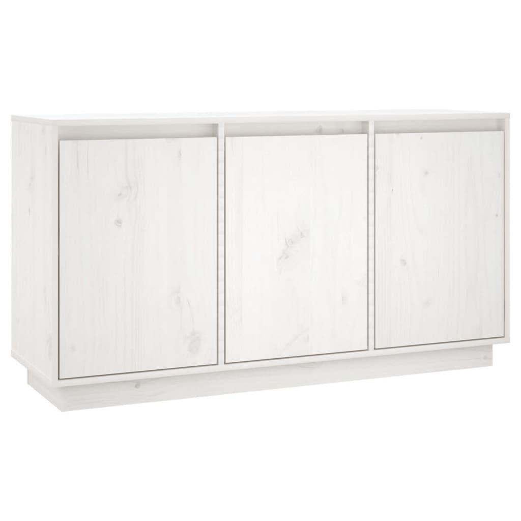 Buffet Blanc 111x34x60 cm Bois massif de pin - XIOS