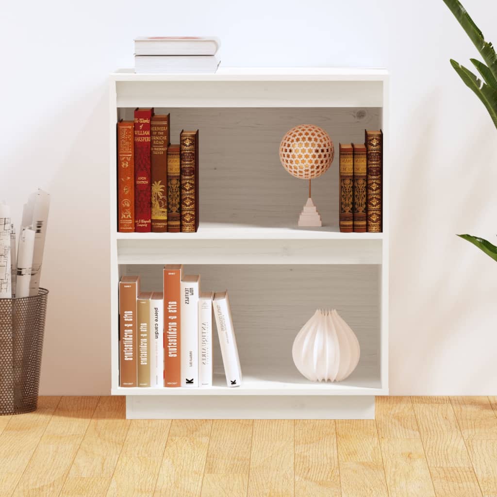 Armoire console Blanc 60x34x75 cm Bois de pin solide - XIOS