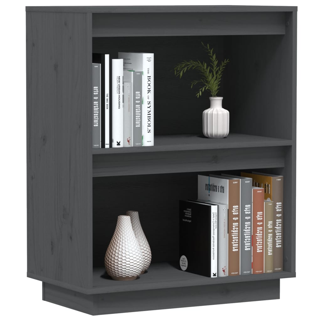 Armoire console Gris 60x34x75 cm Bois de pin solide - XIOS