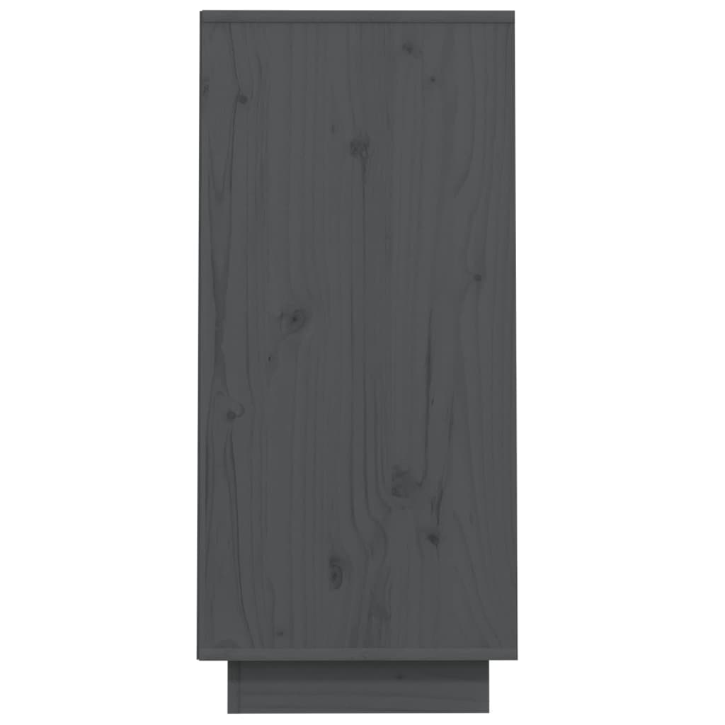 Armoire console Gris 60x34x75 cm Bois de pin solide - XIOS