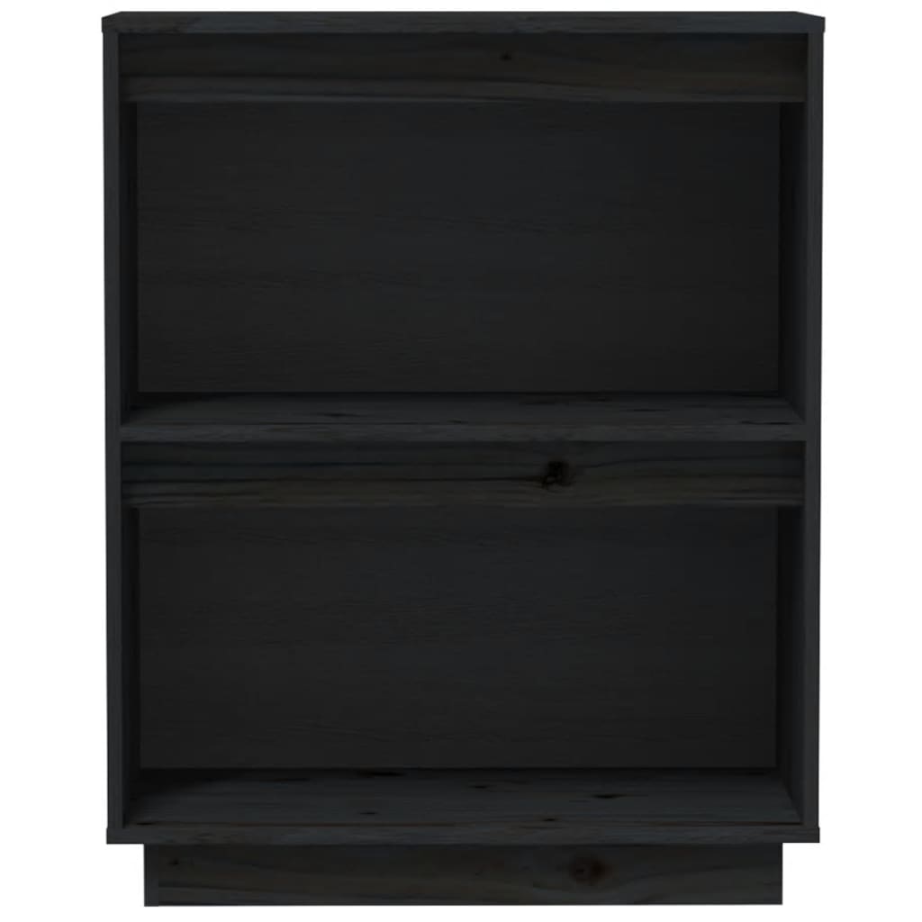 Armoire console Noir 60x34x75 cm Bois de pin solide - XIOS