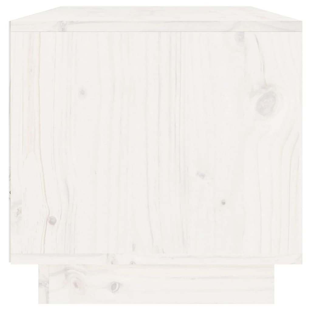 Meuble TV Blanc 60x35x35 cm Bois de pin massif - XIOS