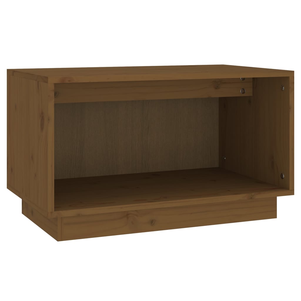 Meuble TV Marron miel 60x35x35 cm Bois de pin massif - XIOS