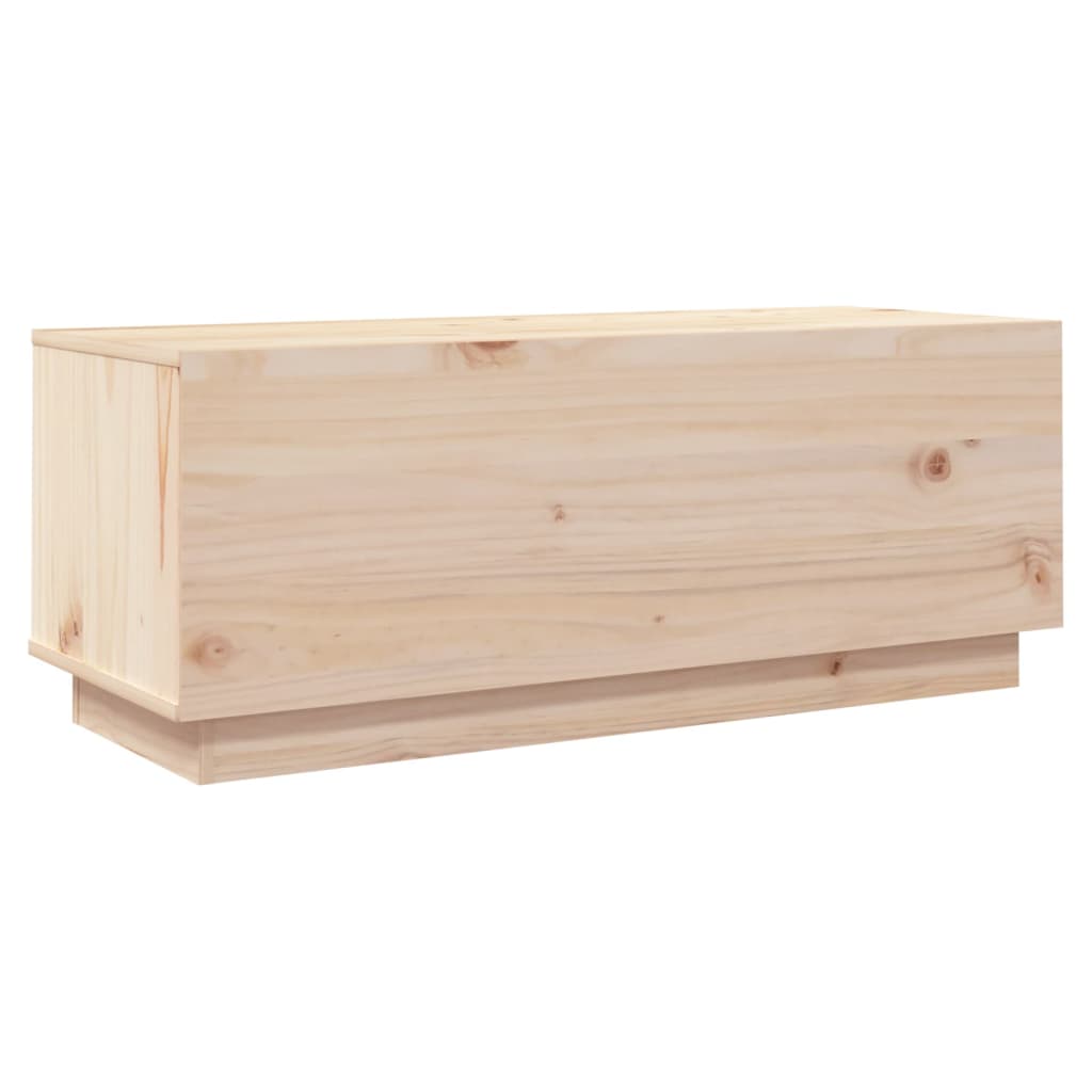 Meuble TV 90x35x35 cm Bois de pin massif - XIOS