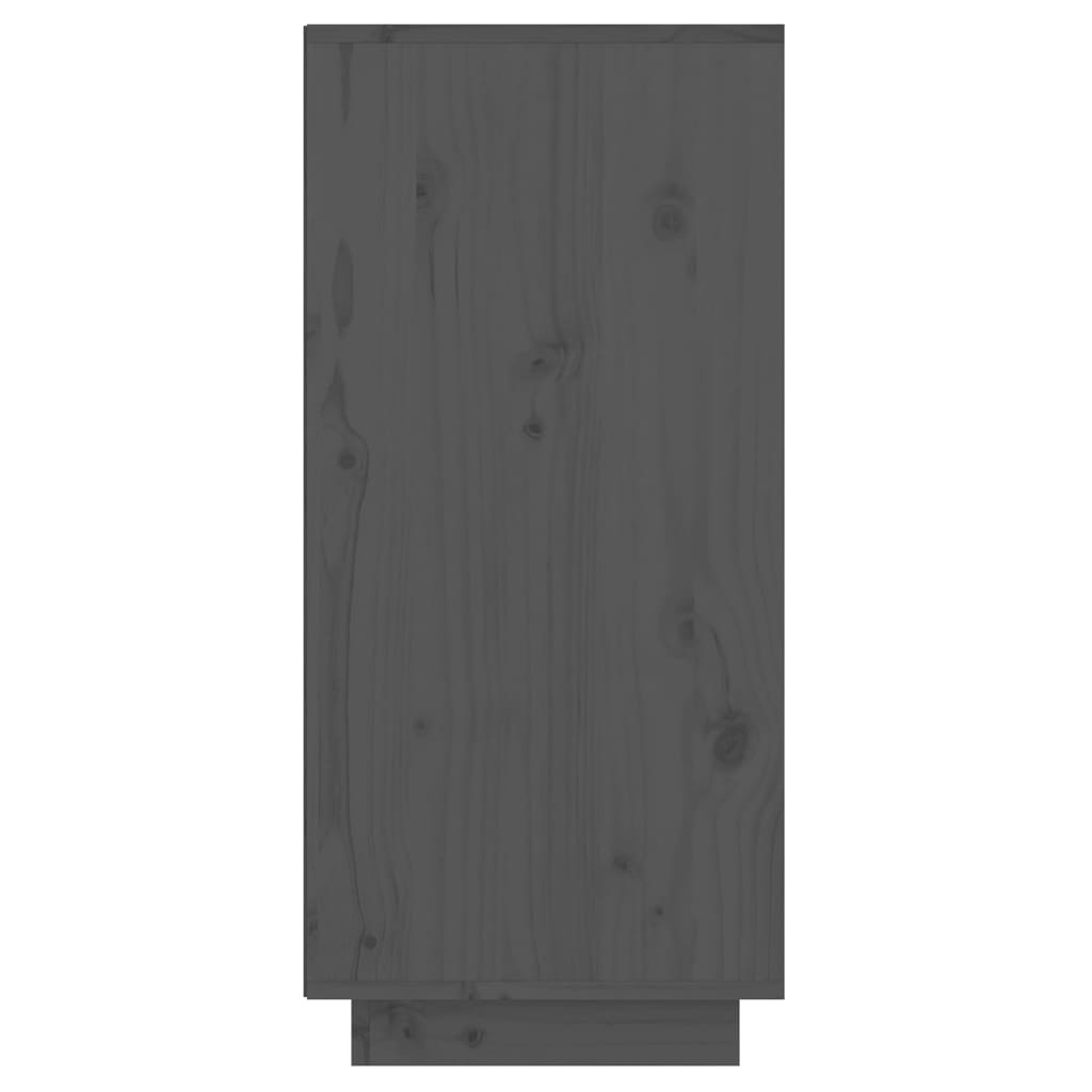 Armoire console Gris 60x34x75 cm Bois de pin solide - XIOS