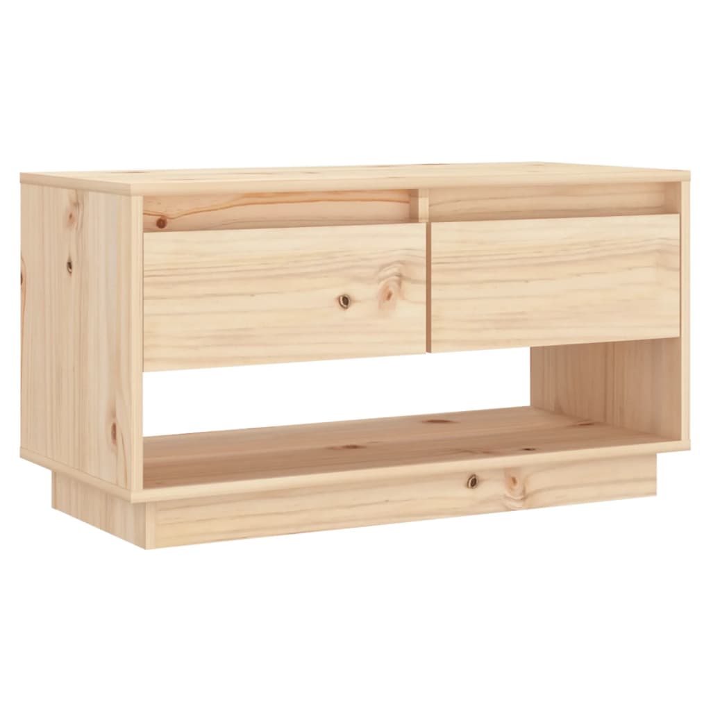 Meuble TV 74x34x40 cm Bois de pin massif - XIOS