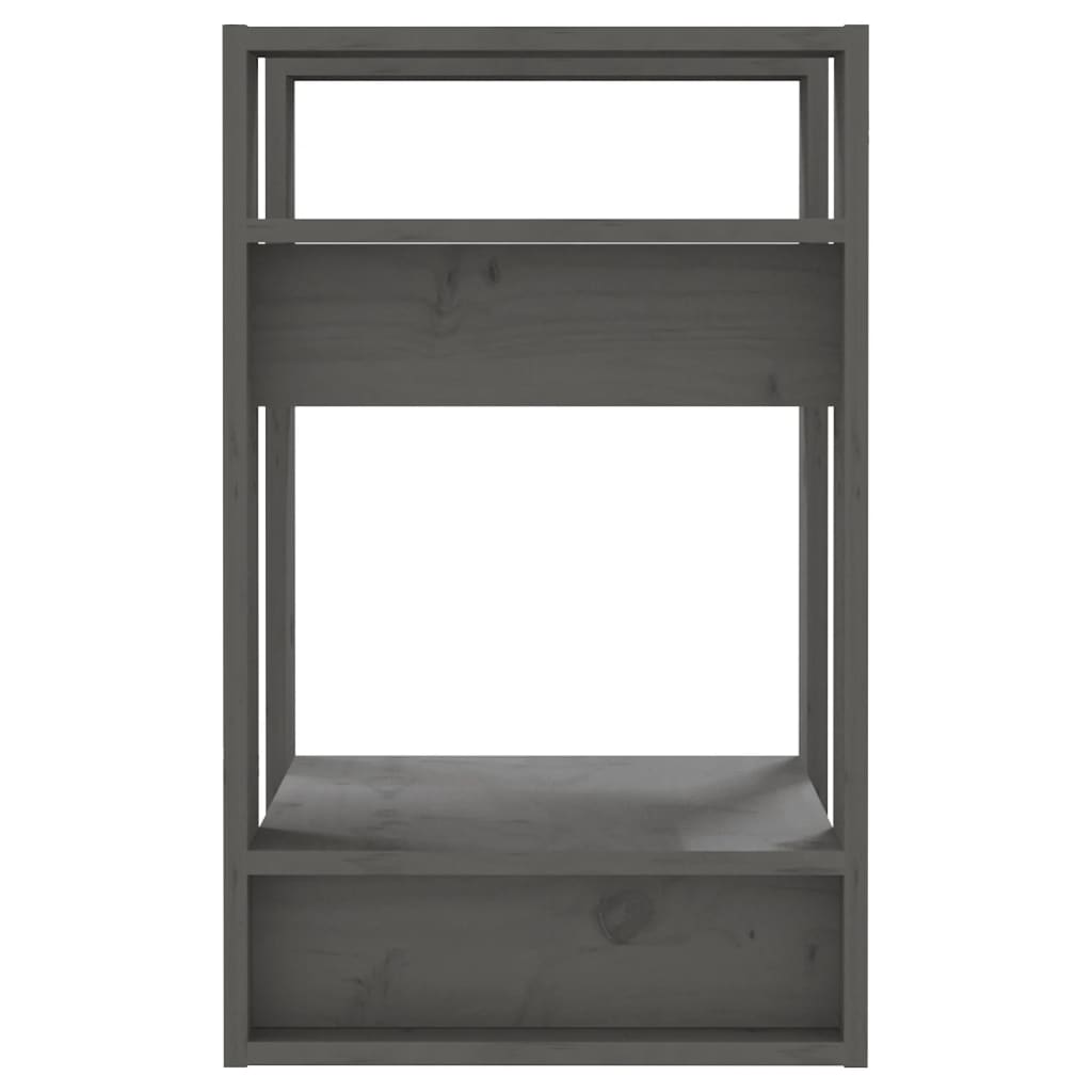 Bibliothèque/Séparateur de pièce Gris 41x35x57 cm Pin solide - XIOS