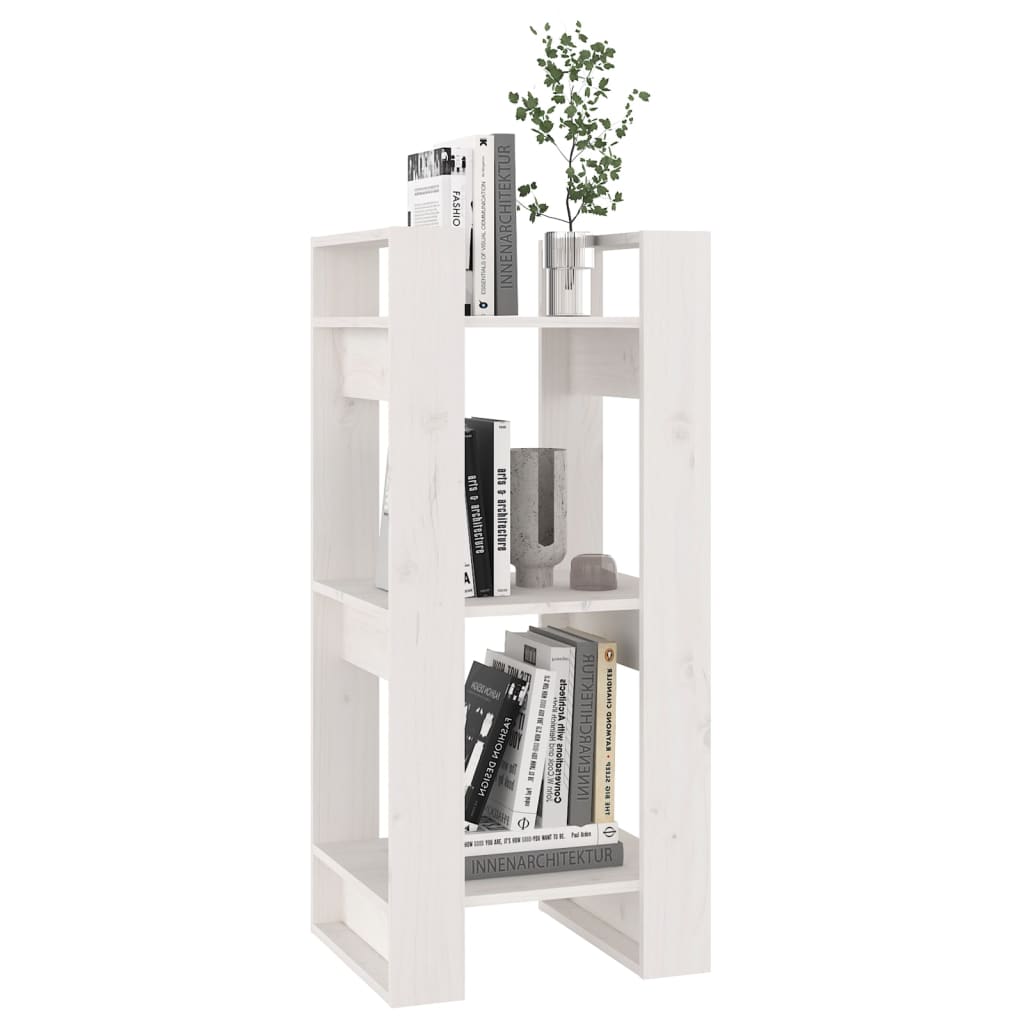 Bibliothèque/Séparateur de pièce Blanc 41x35x91 cm Pin solide - XIOS