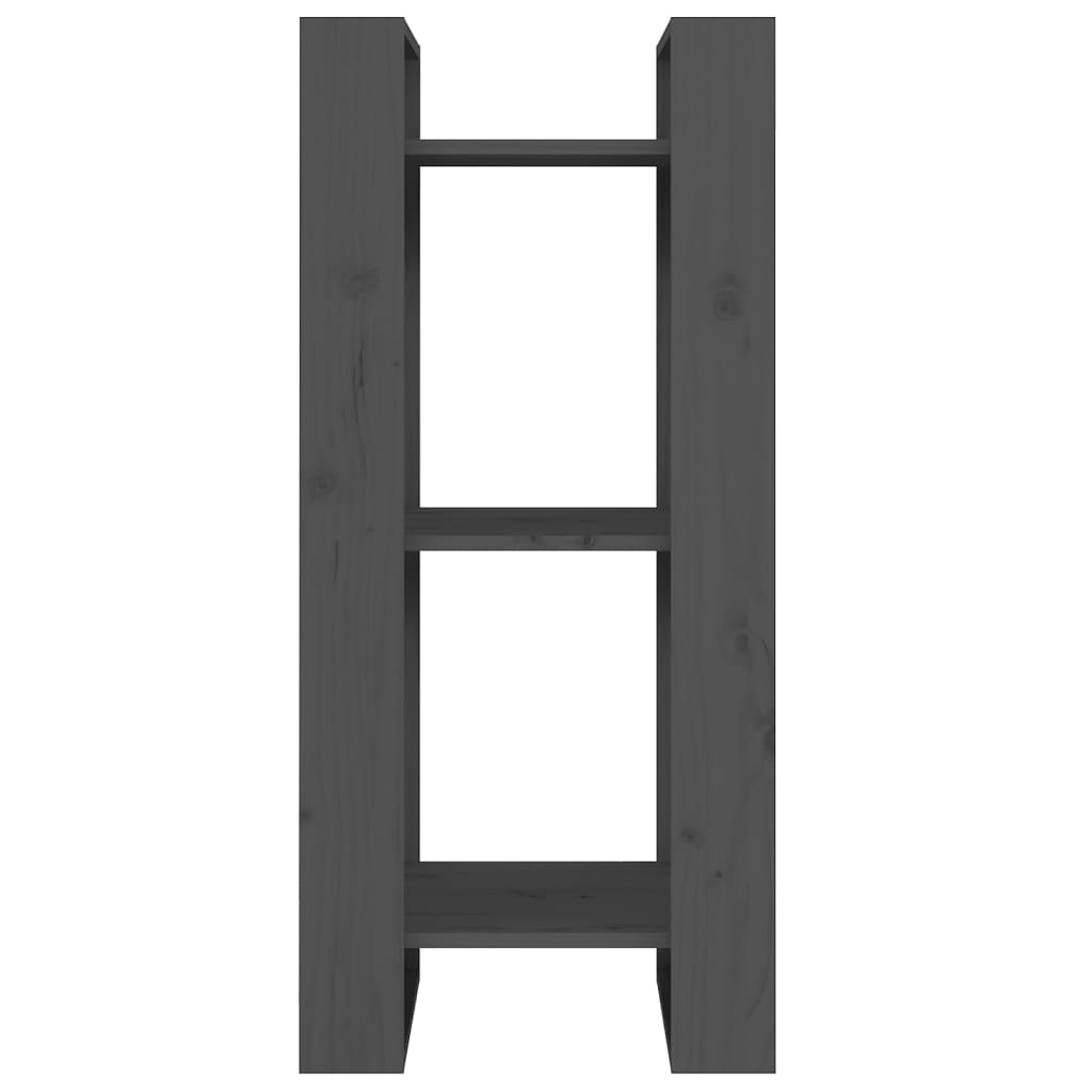 Bibliothèque/Séparateur de pièce Gris 41x35x91 cm Pin solide - XIOS