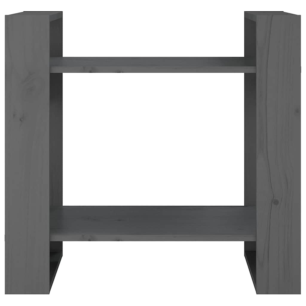 Bibliothèque/Séparateur de pièce Gris 60x35x57 cm Pin massif - XIOS