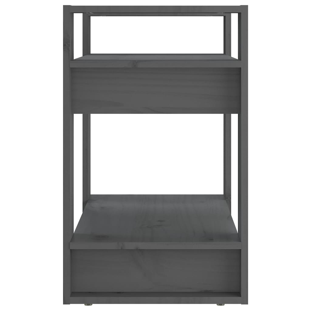 Bibliothèque/Séparateur de pièce Gris 60x35x57 cm Pin massif - XIOS