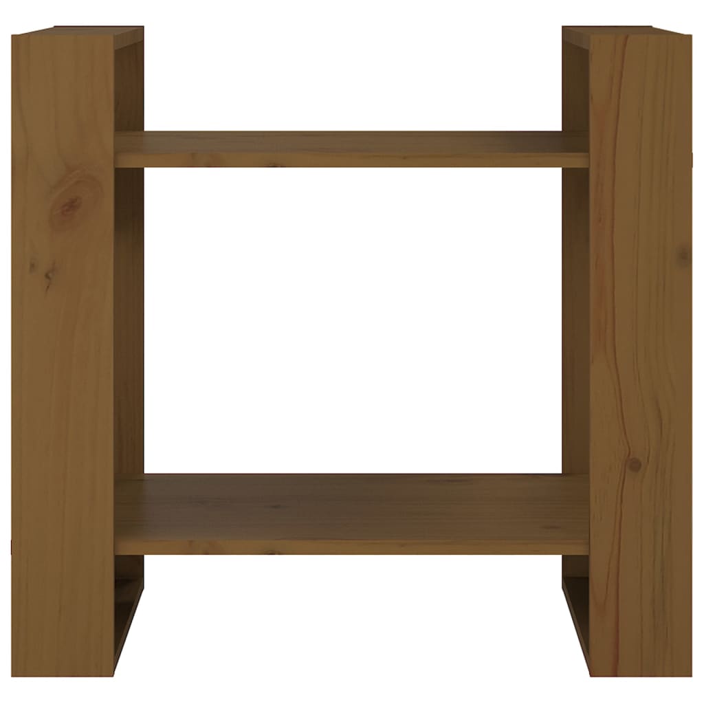 Bibliothèque/Cloison Marron miel 60x35x57 cm Bois massif - XIOS