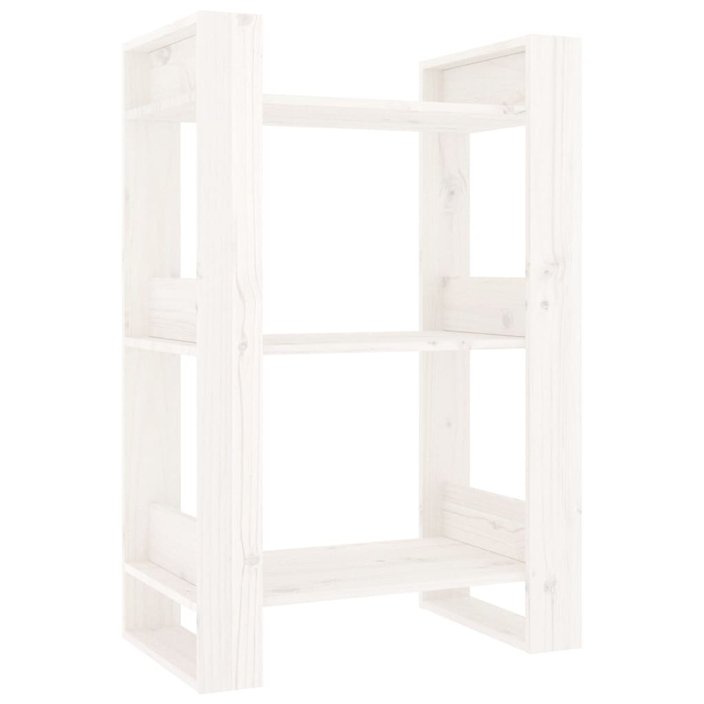 Bibliothèque/Séparateur de pièce Blanc 60x35x91 cm Bois de pin - XIOS