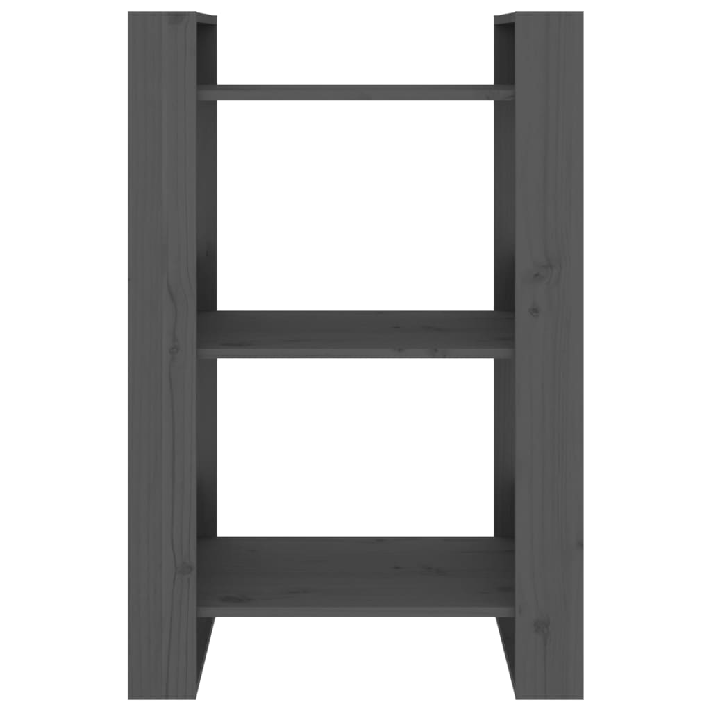 Bibliothèque/Séparateur de pièce Gris 60x35x91 cm Pin massif - XIOS