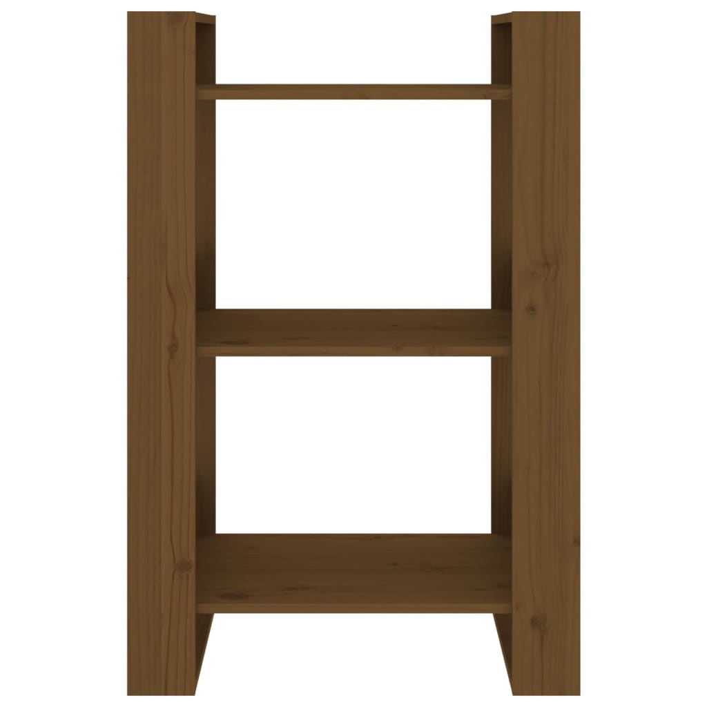 Bibliothèque/Cloison Marron miel 60x35x91 cm Bois massif - XIOS