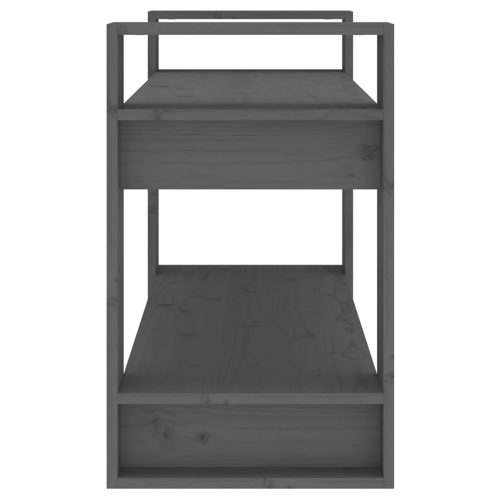 Bibliothèque/Séparateur de pièce Gris 80x35x56,5 cm Pin solide - XIOS