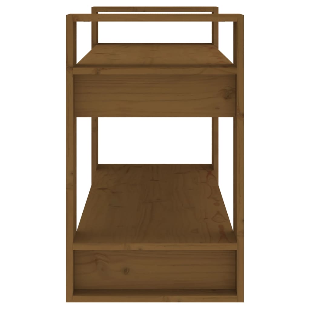 Bibliothèque/Cloison Marron miel 80x35x56,5 cm Pin solide - XIOS