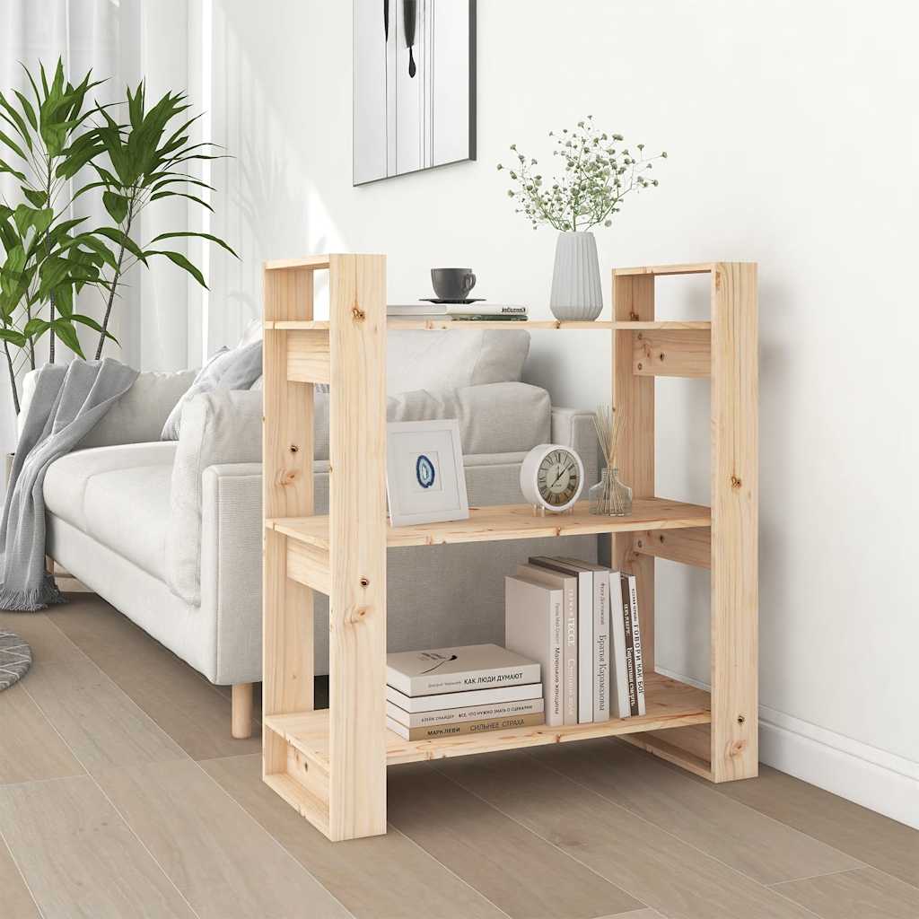 Bibliothèque/Séparateur de pièce 80x35x91 cm Bois massif Pin - XIOS
