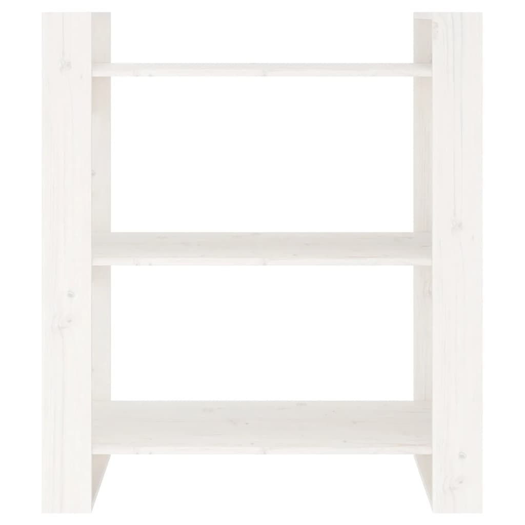 Bibliothèque/Séparateur de pièce Blanc 80x35x91 cm Pin solide - XIOS