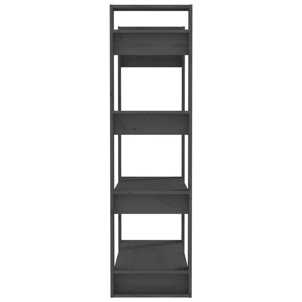 Bibliothèque/Séparateur de pièce Gris 80x35x125 cm Pin massif - XIOS