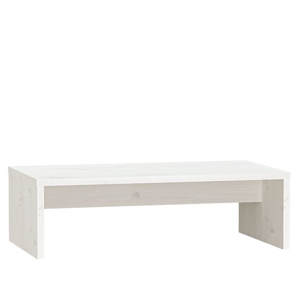 Support de moniteur Blanc 50x27x15 cm Bois de pin solide - XIOS