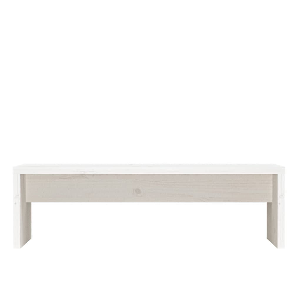 Support de moniteur Blanc 50x27x15 cm Bois de pin solide - XIOS