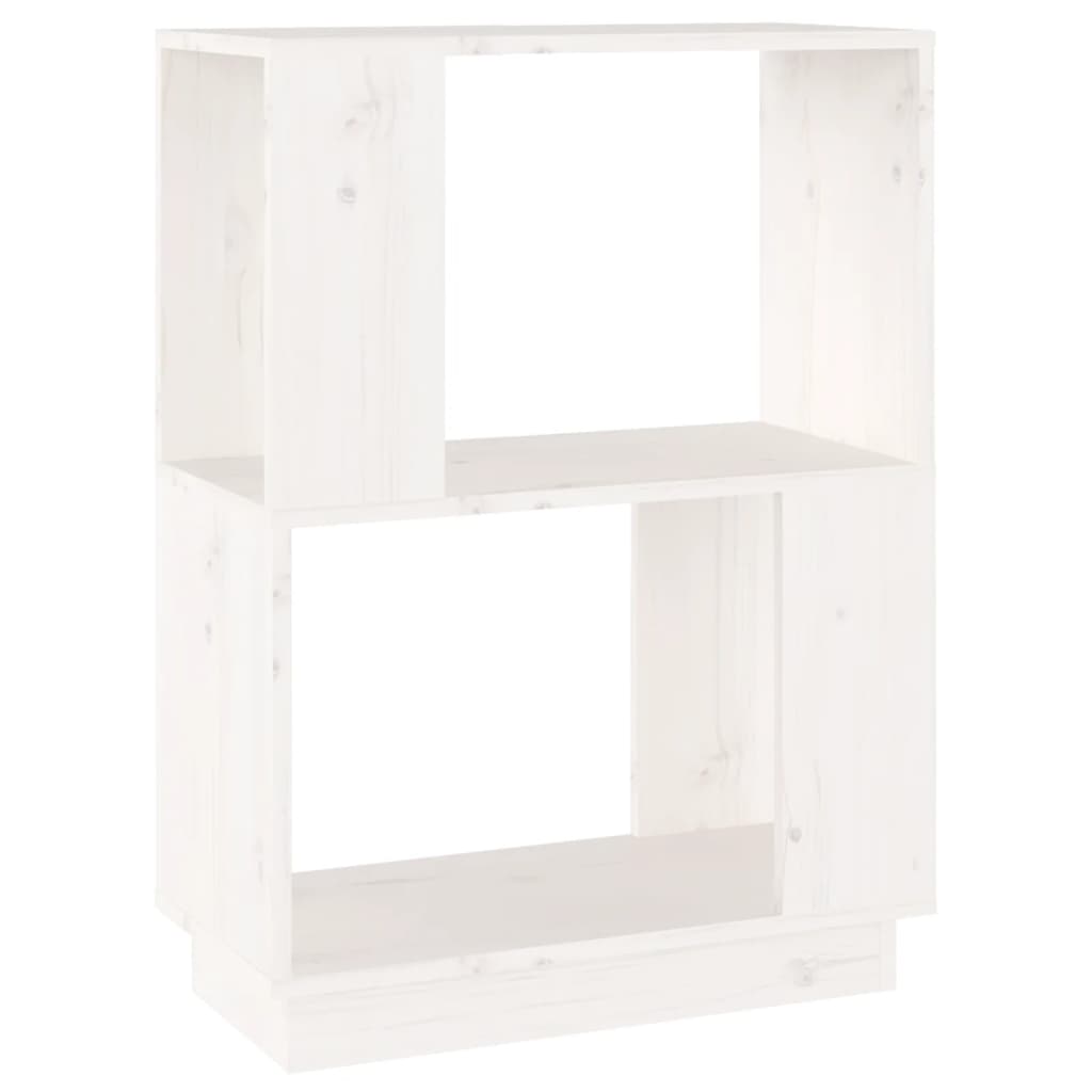 Bibliothèque/Séparateur de pièce Blanc 51x25x70 cm Pin solide - XIOS