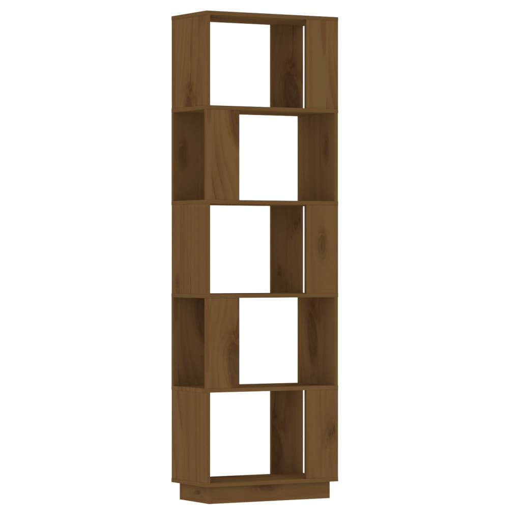 Bibliothèque/Cloison Marron miel 51x25x163,5 cm Pin solide - XIOS